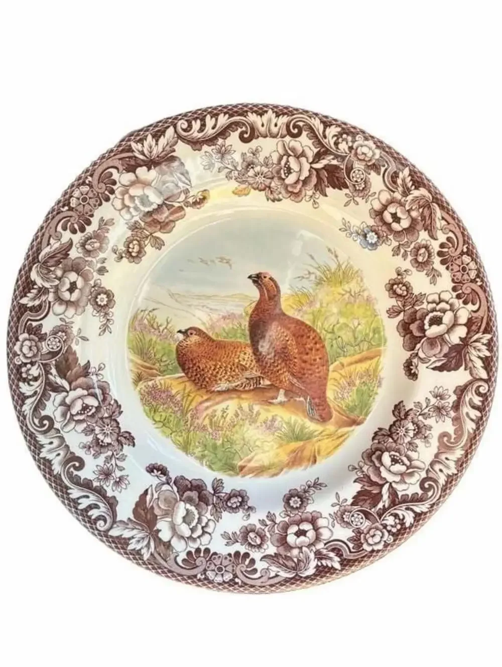 Spode Woodland Dinner Plate Red Grouse
